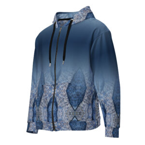 Tahoe Gem Blue Blend Unisex zip hoodie