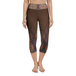 Sweet Sixteen Brown Blend Yoga Capri Leggings