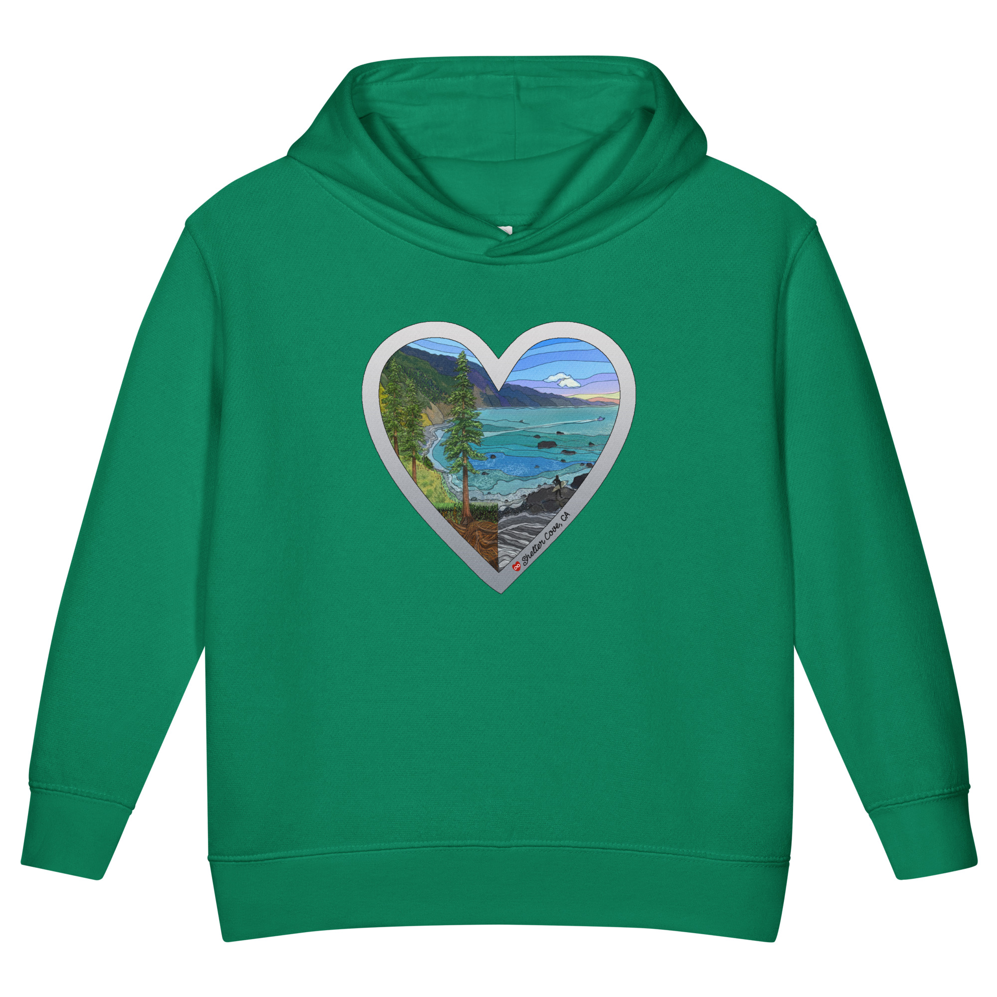 SC Heart Toddler fleece pullover hoodie