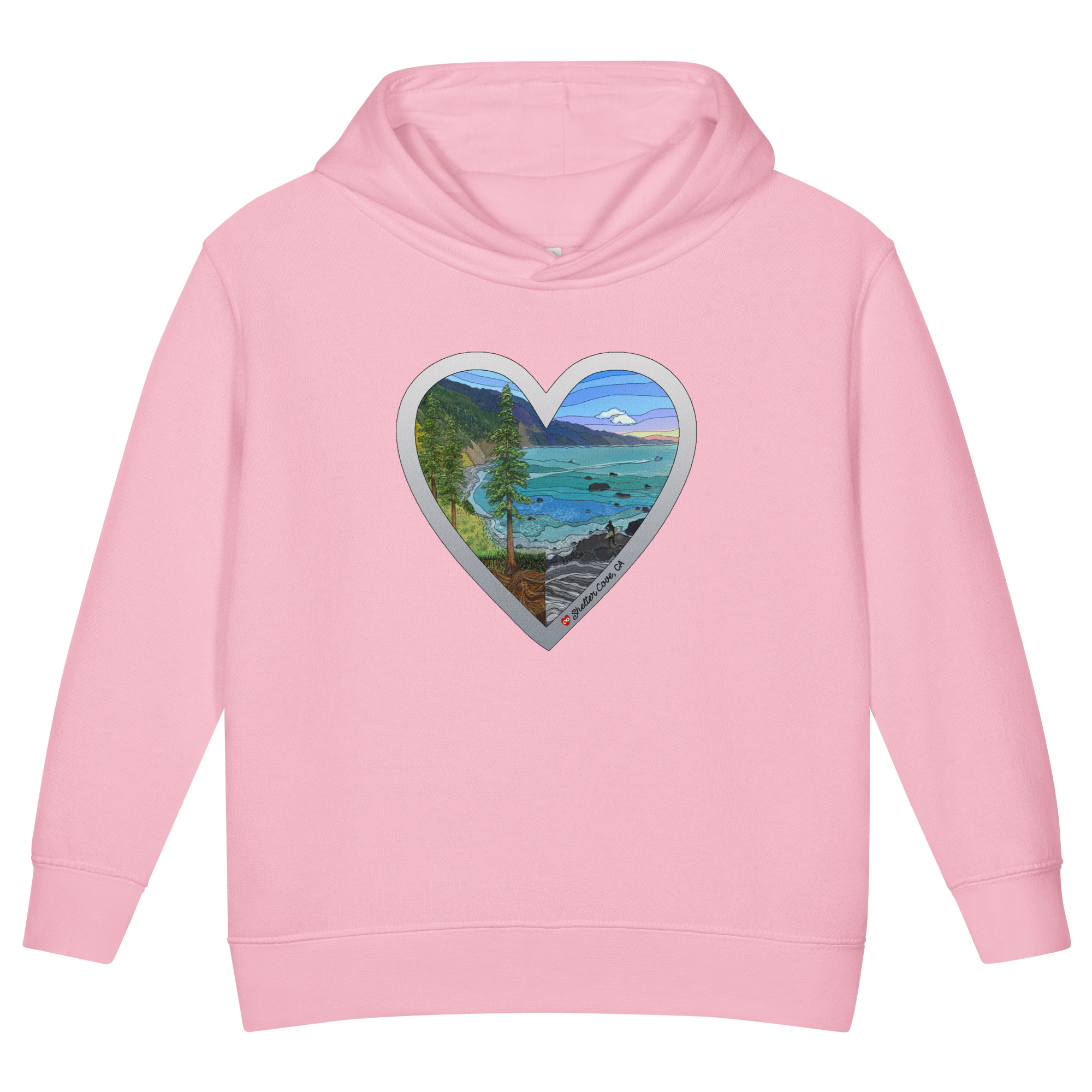 SC Heart Toddler fleece pullover hoodie - Image 3
