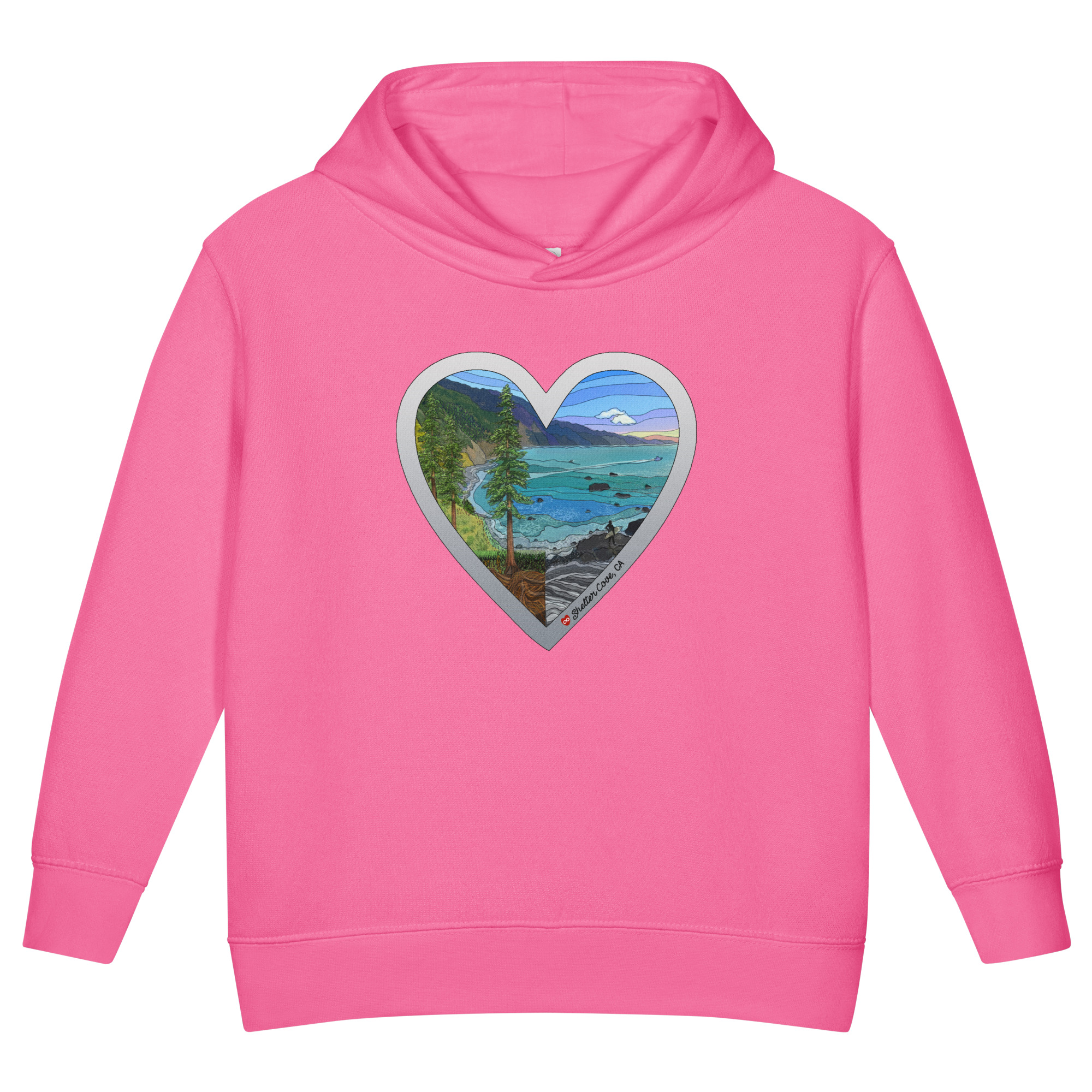 SC Heart Toddler fleece pullover hoodie - Image 2